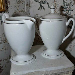 Waterford Fine China - Creamer and Sugar Kilbarry Platinum